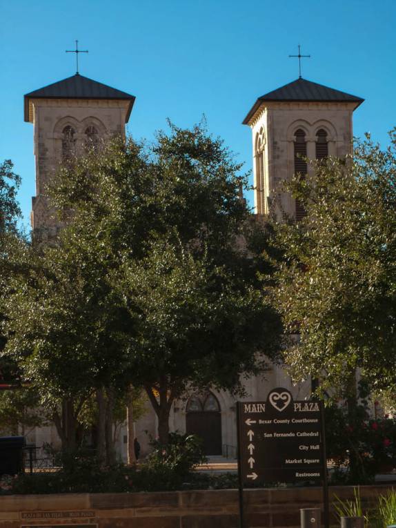 Praça central de San Antonio, no sul do Texas, nos Estados Unidos